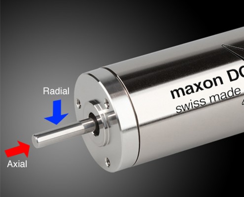 Fuerzas radiales y axiales que afectan al motor eléctrico dc